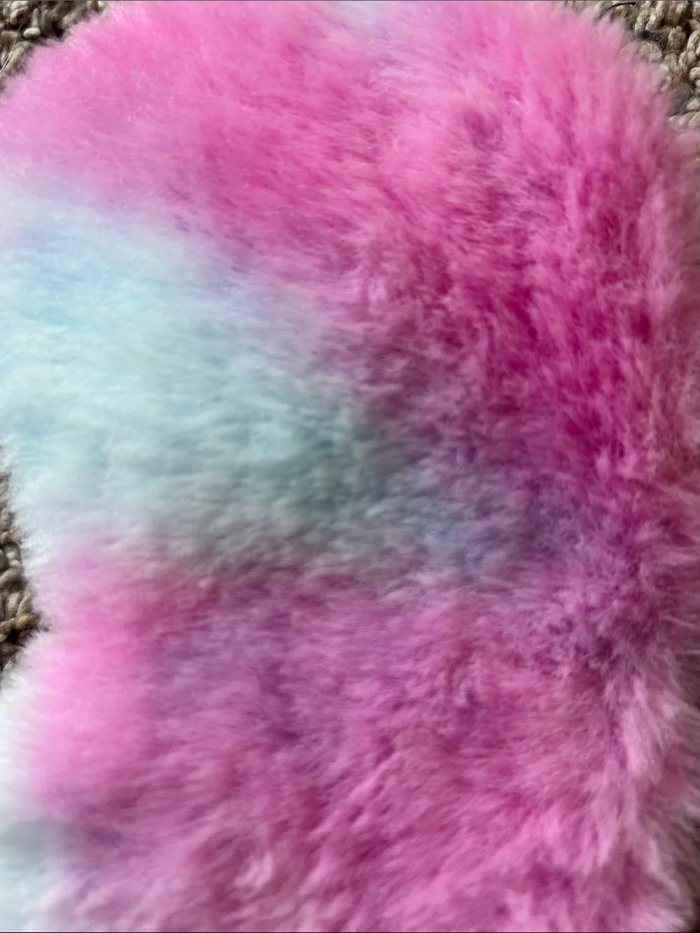 Target Pink & White Fuzzy Kids Sleep Mask - Plush Eye Cover
